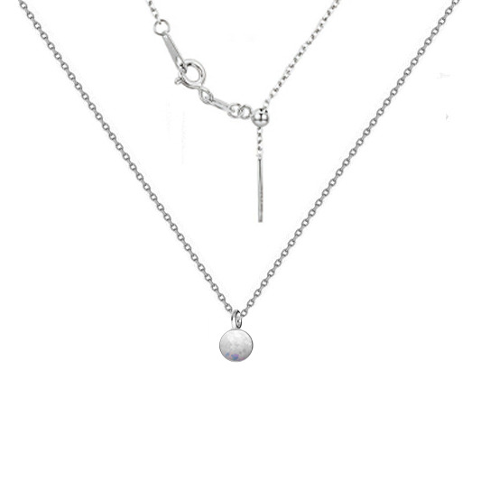NUBIS® Stříbrný náhrdelník s drobým opálem - NBS05-OP17