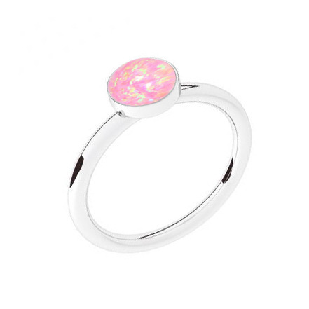 NUBIS® Stříbrný prsten s opálem - velikost 55 - NBP42-OP08-55