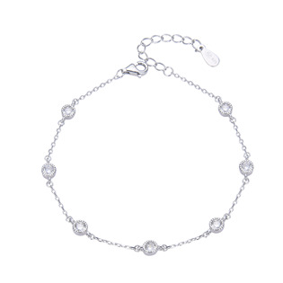 NB-2273 Stříbrný náhrdelník se zirkony