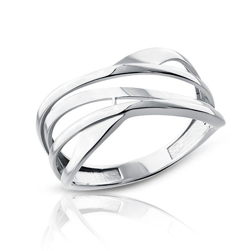 NUBIS® Stříbrný prsten - velikost 60 - NB-5504-60