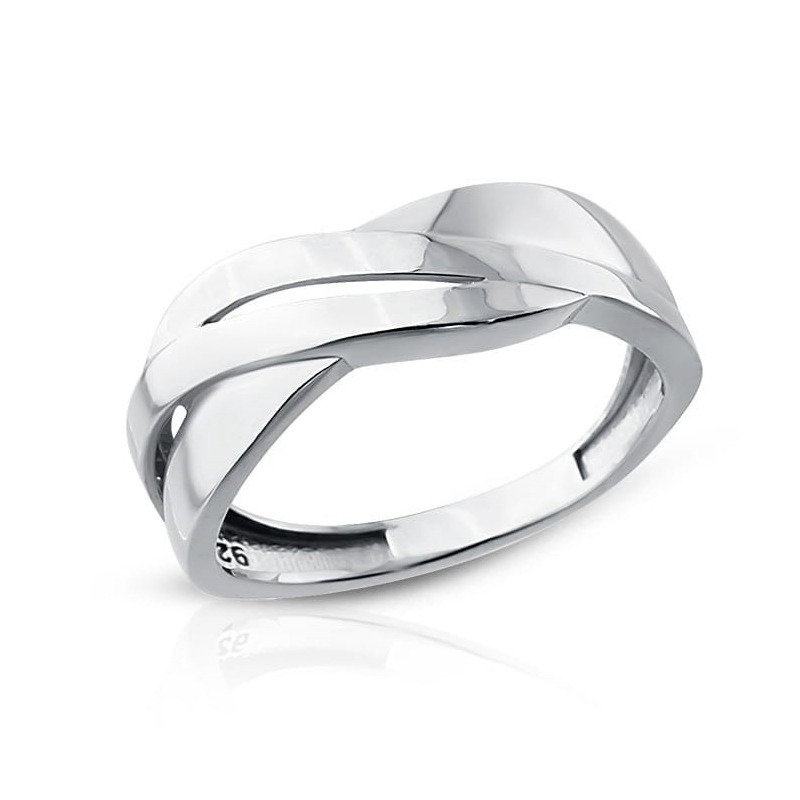 NUBIS® Stříbrný prsten - velikost 58 - NB-5514-58