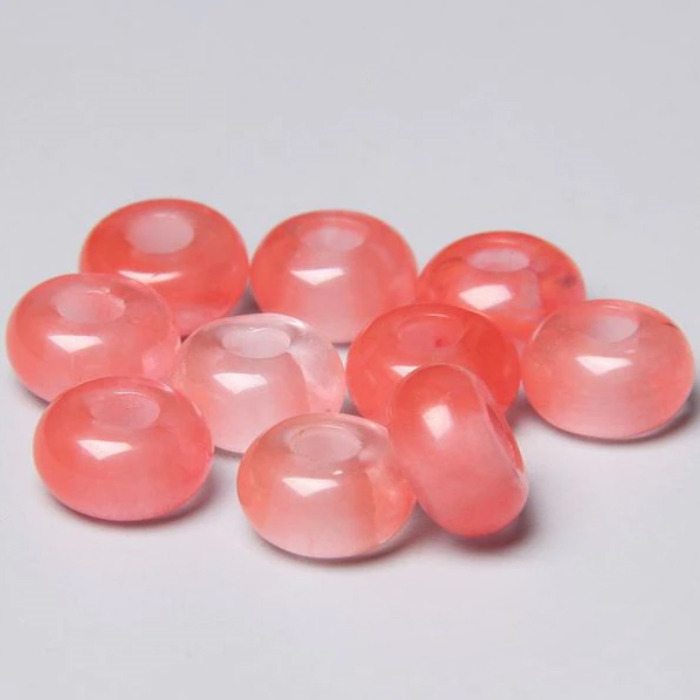 Navliekací korálek Rondelle Watermelone stone