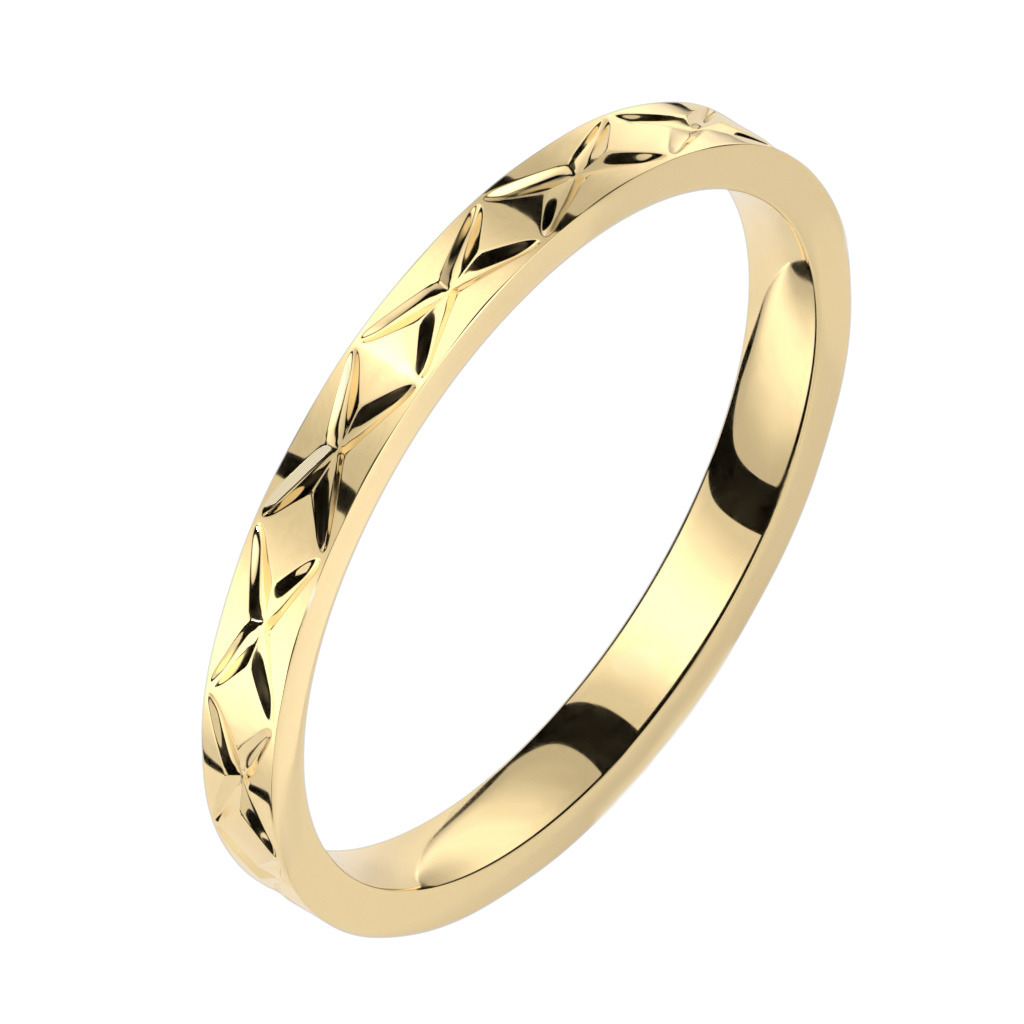 Šperky4U Ocelový prsten, šíře 2,5 mm - velikost 49 - OPR1913-49