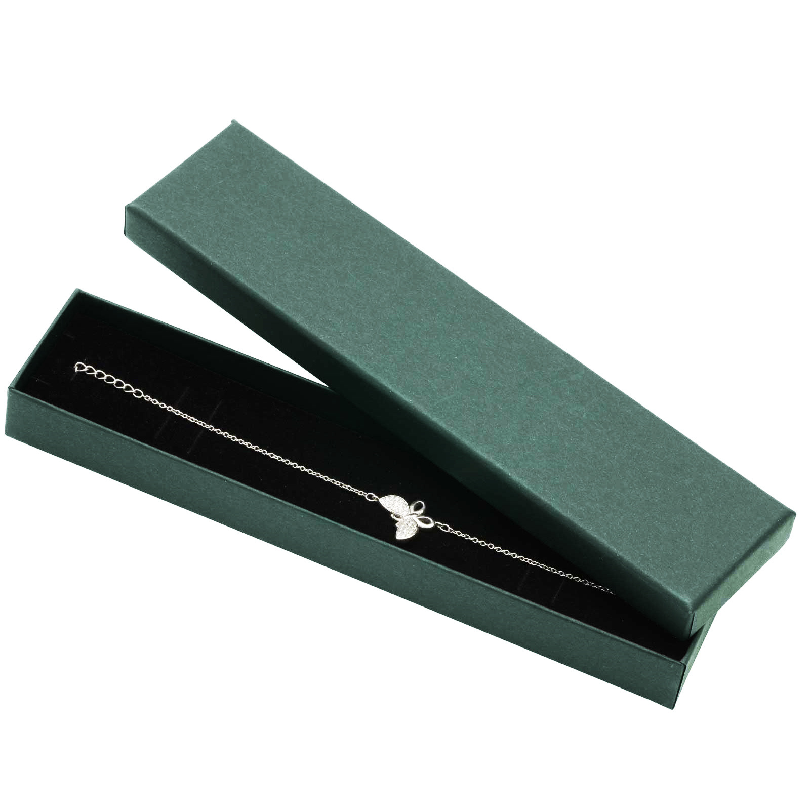 Šperky4U Zelená dárková krabička na náramek - KR0456