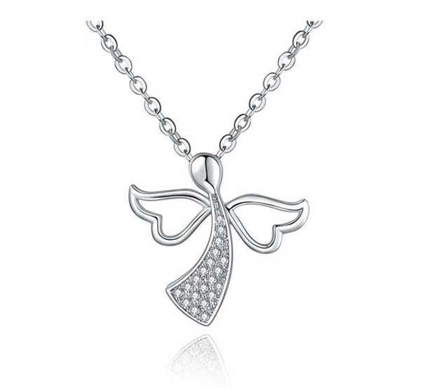 Šperky4U Stříbrný náhrdelník s andílkem - ZB87982