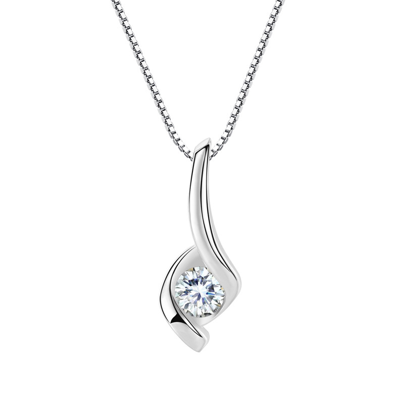 NUBIS® Stříbrný náhrdelník se zirkonem - NB-2285
