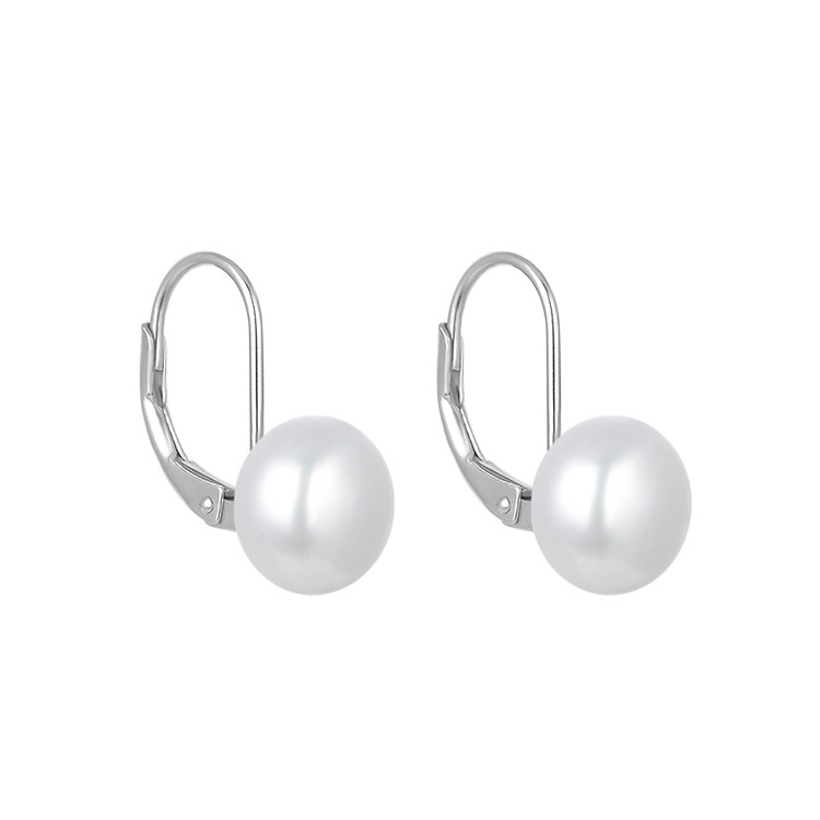 NUBIS® Stříbrné perlové náušnice - NB-3777