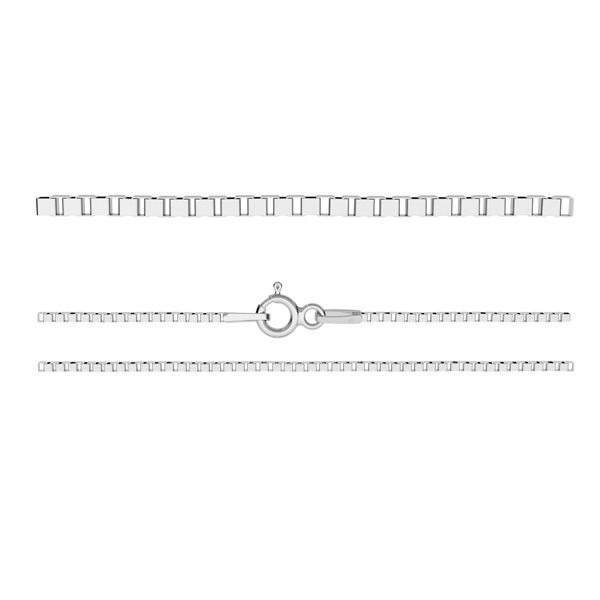Šperky4U Stříbrný řetízek čtvercový, tl. 0,8 mm - NB-7027-45