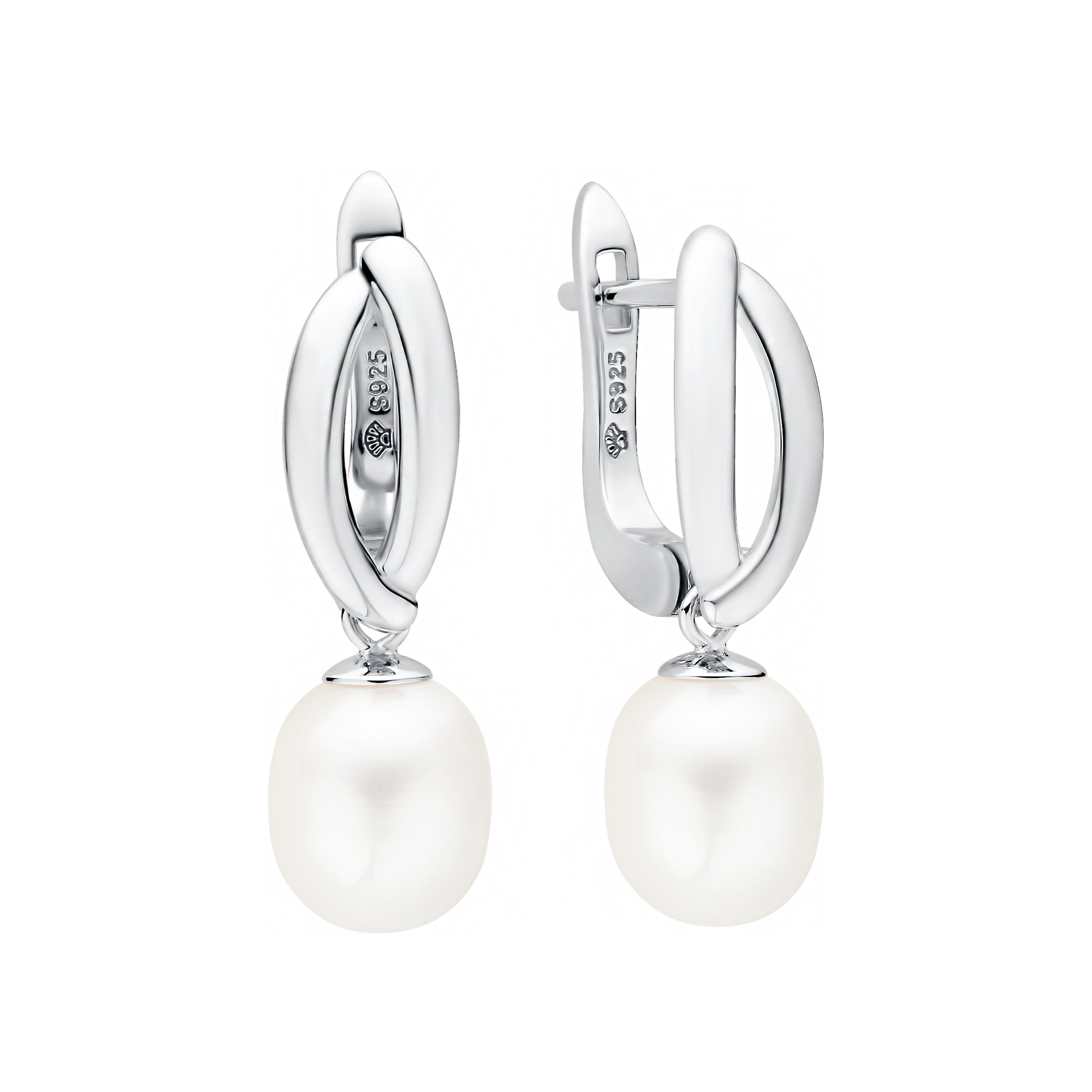 GAURA Perlové náušnice – bílé přírodní perly - GA1079