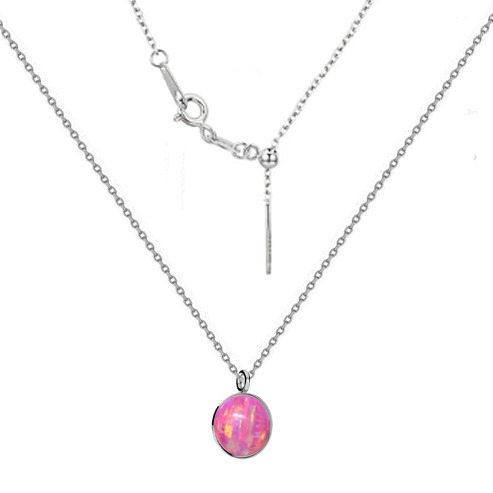NUBIS® Stříbrný náhrdelník s opálem - NBS06-OP22