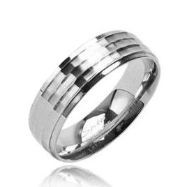 Spikes USA Ocelový prsten pánský - velikost 70 - OPR1388-70