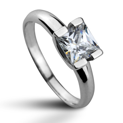 Šperky4U Stříbrný prsten se zirkonem, vel. 52 - velikost 52 - CS2003-52