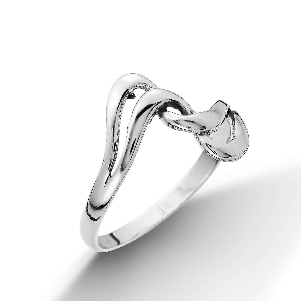 Šperky4U Stříbrný prsten dvojitá vlnka - velikost 52 - ZB9823-52