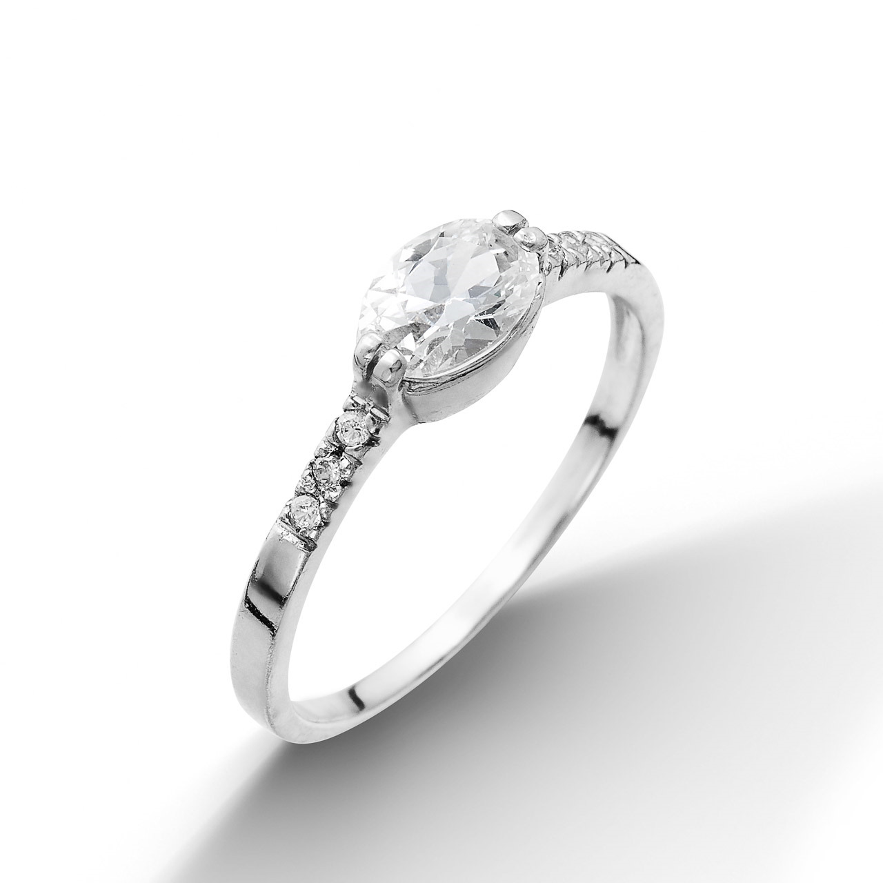 Šperky4U Stříbrný prsten se zirkonem, vel. 51 - velikost 51 - CS2020-51