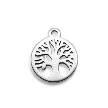 Šperky4U Ocelový přívěšek strom života - OK1473-ST
