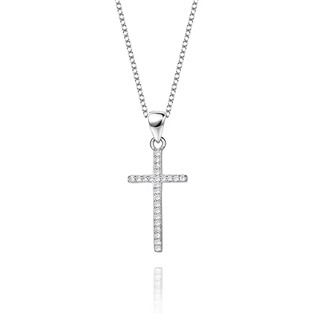 NB-2291 Střibrný náhrdelník s křížkem