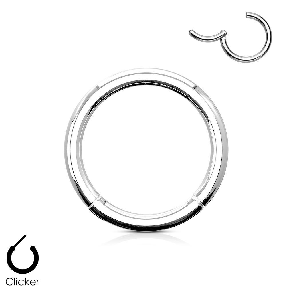 Šperky4U Piercing segment kruh TITAN - TIT1028-1210