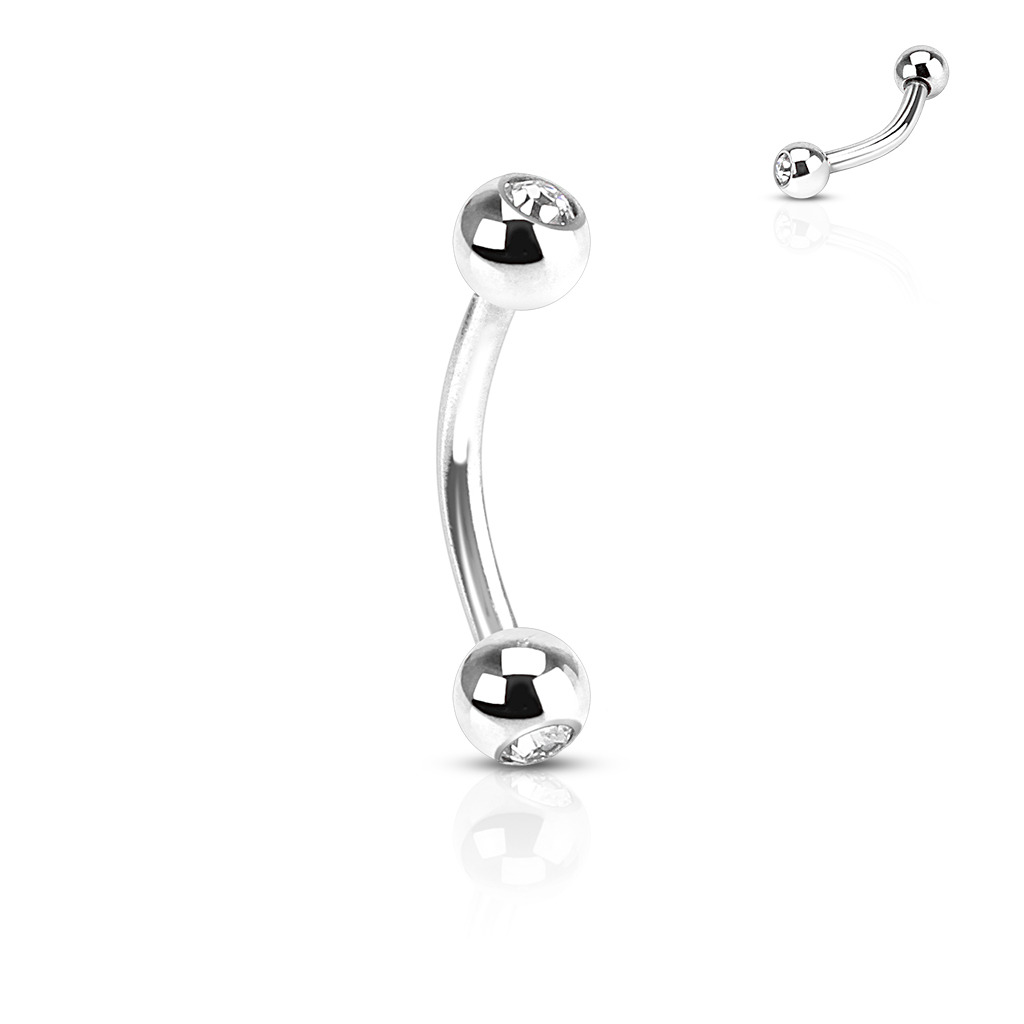 Šperky4U Piercing do obočí TITAN - TIT1014-1210