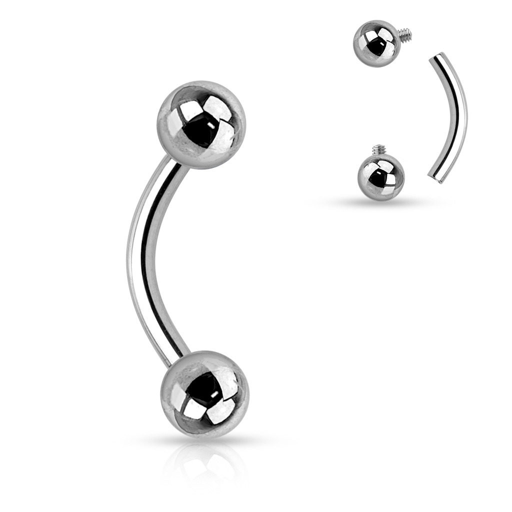 Šperky4U Piercing do obočí TITAN - TIT1006-12083