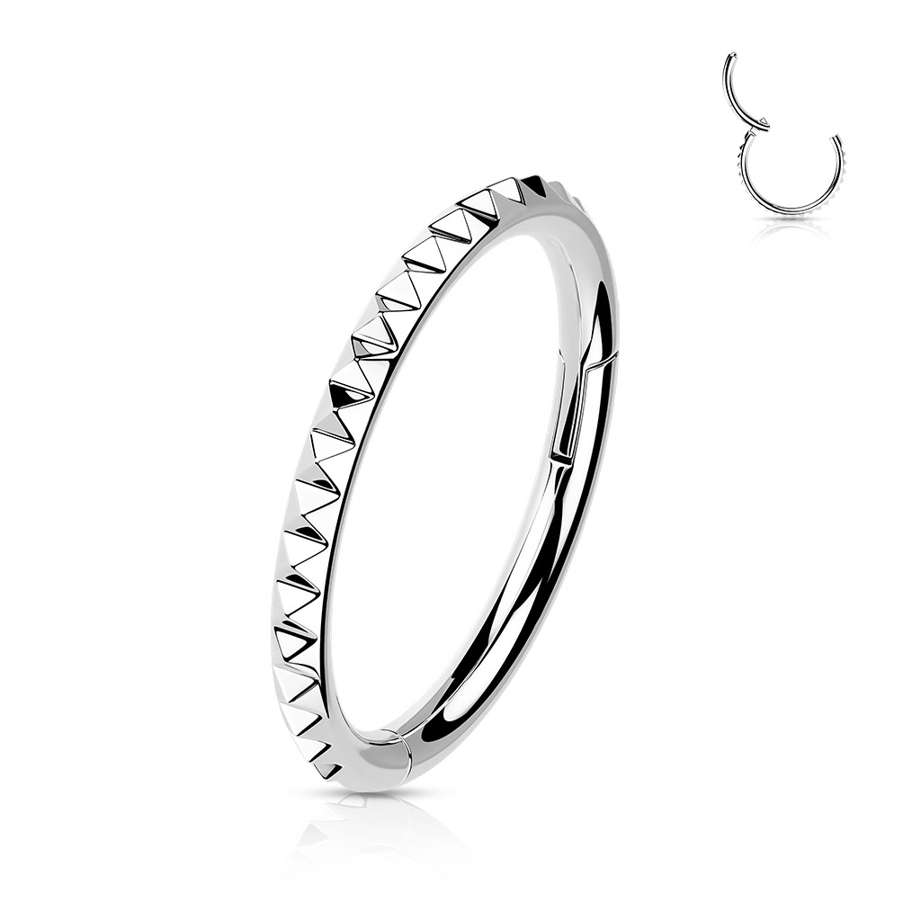 Šperky4U Segment kruh - helix / cartilage / tragus piercing TITAN - TIT1139-1210