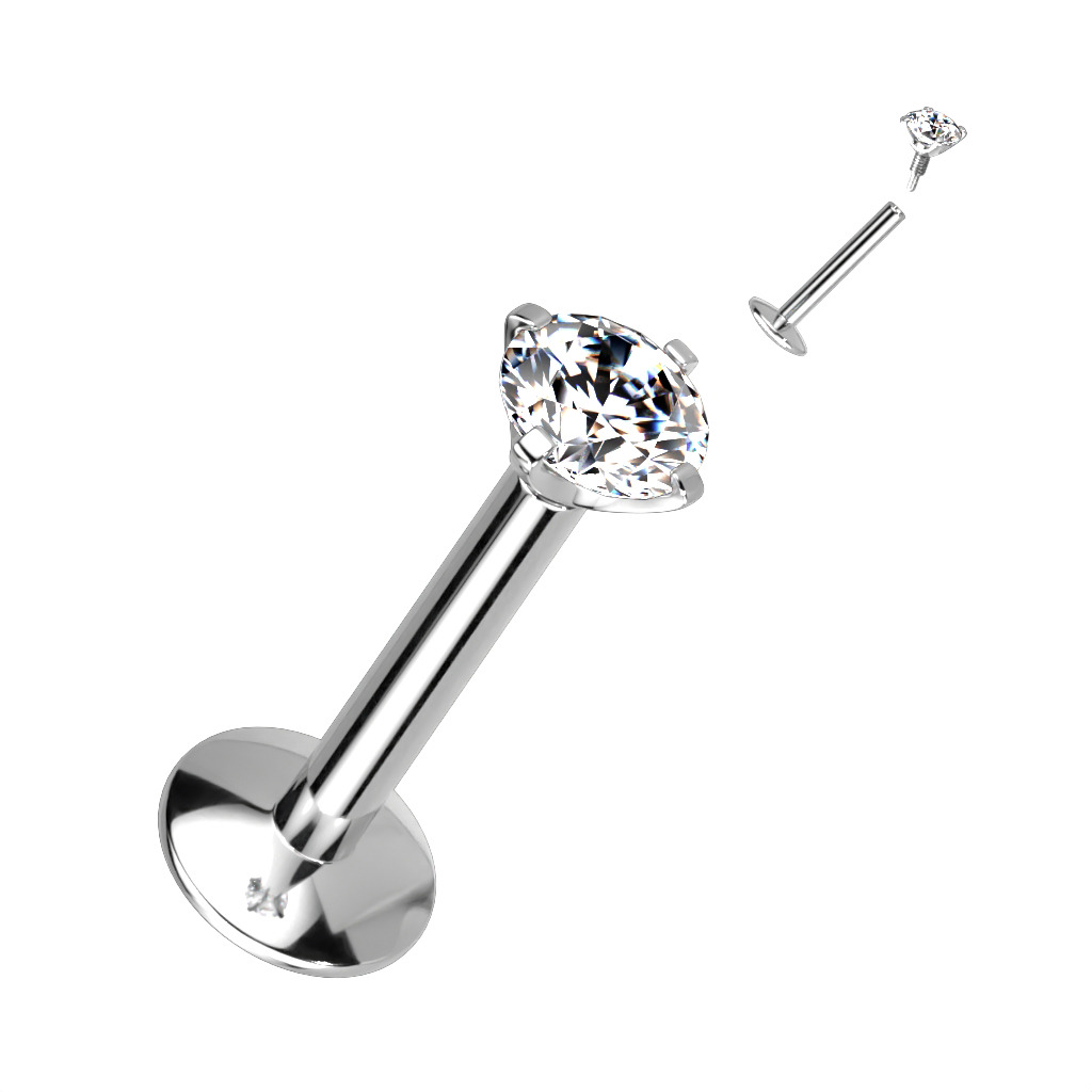 Šperky4U Piercing do brady titan - TIT1217-120804