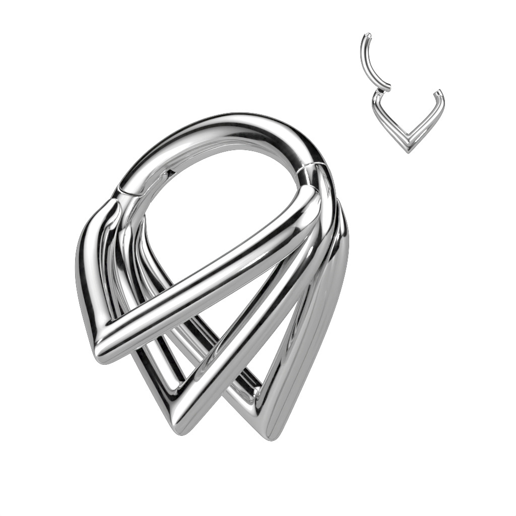 Šperky4U Segment kruh - helix / cartilage / tragus piercing TITAN - TIT1226-1210
