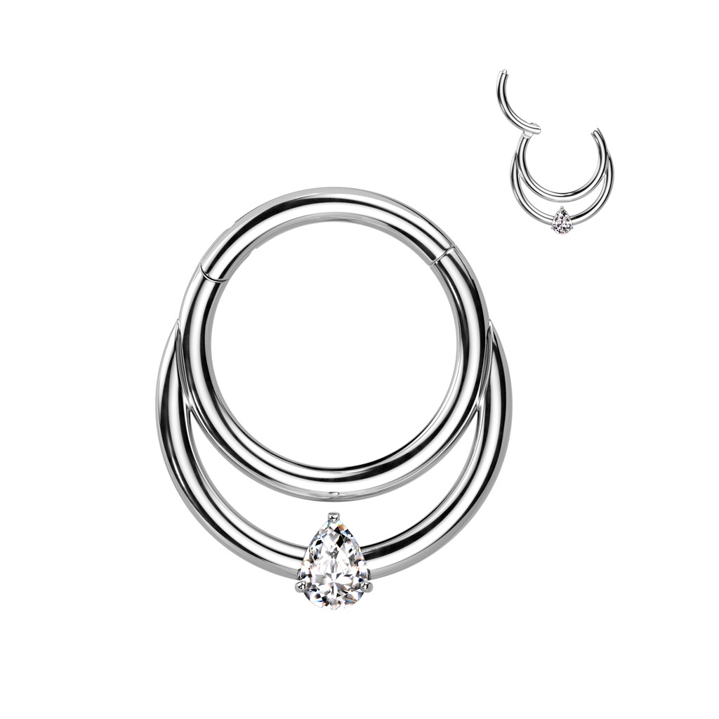 Šperky4U Piercing septum / helix / cartilage TITAN - TIT1258-1210