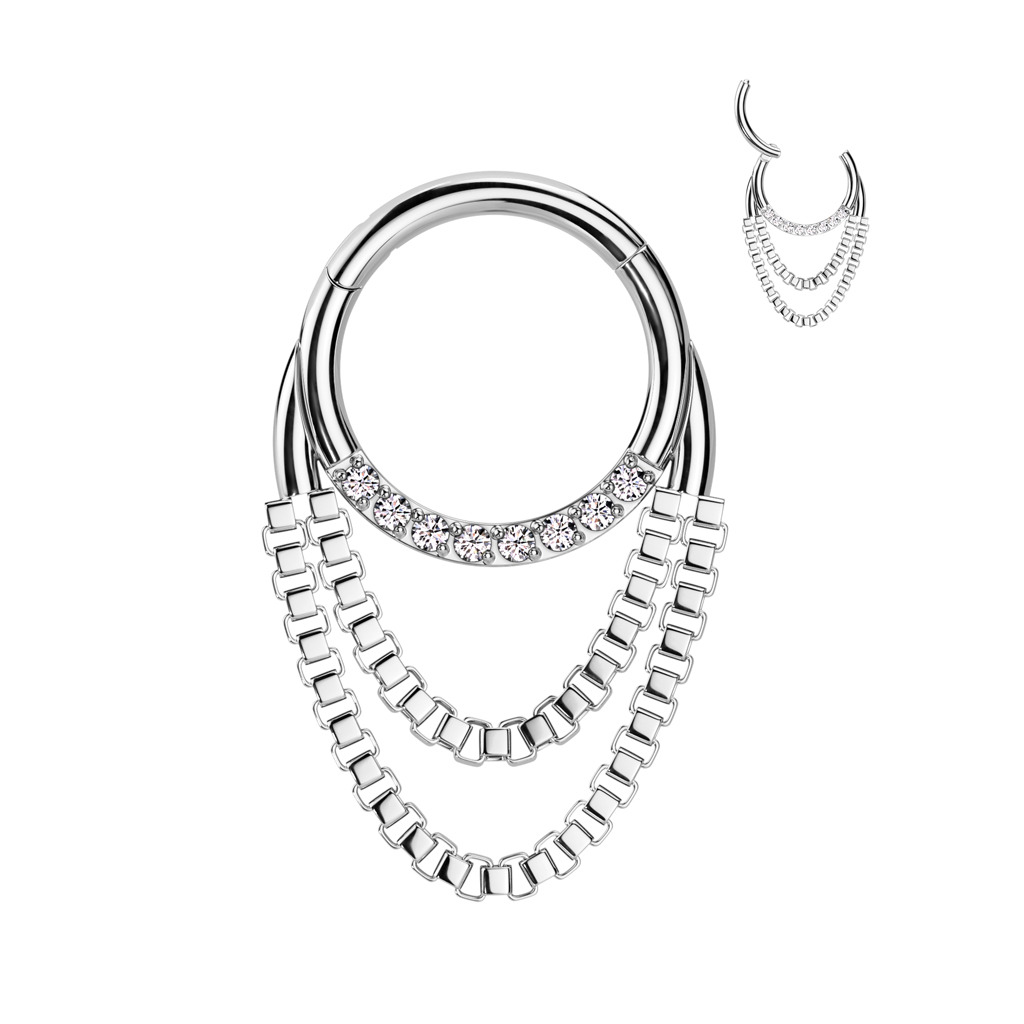 Šperky4U Piercing septum / helix / cartilage - NS0062-1208