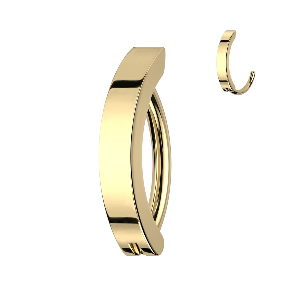 Šperky4U Piercing do pupíku 1,6 x 10 mm - BS01057GD-1610
