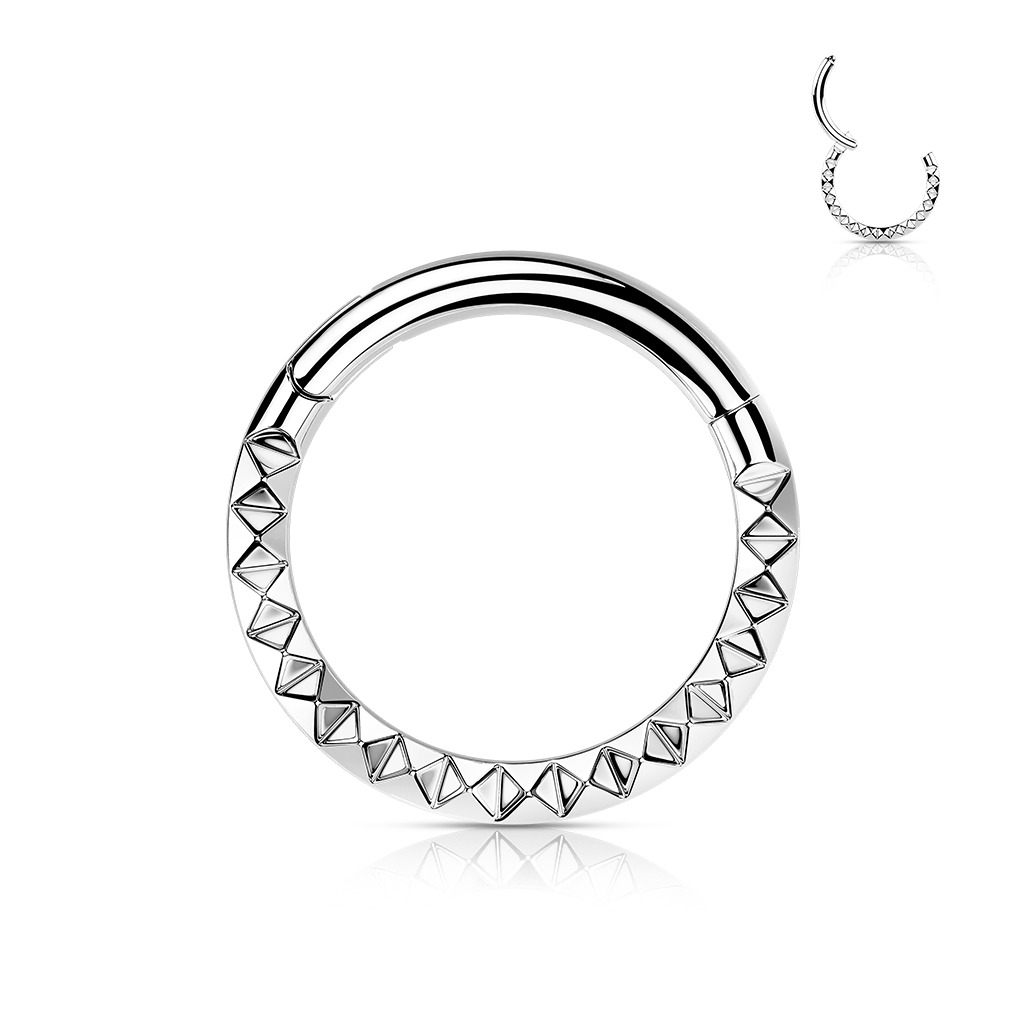 Šperky4U Segment kruh - septum / helix / cartilage / tragus piercing TITAN, 1,2 x 8 mm - TIT1138-1208
