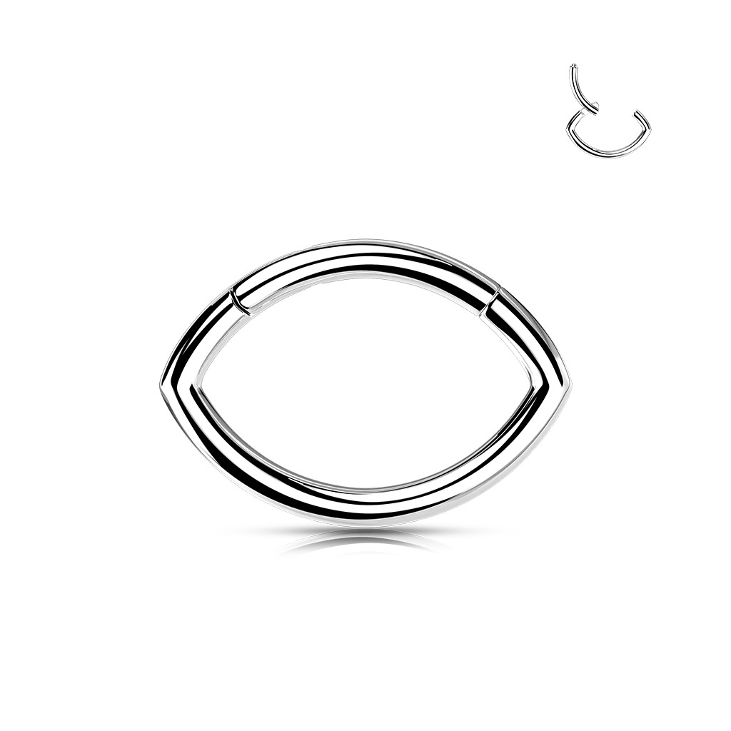 Šperky4U Segment - helix / cartilage / tragus piercing TITAN, 1,2 x 10 mm - TIT1163-1210