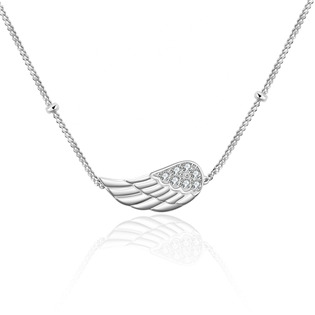 ZB87968 Stříbrný náhrdelník andělské křídlo