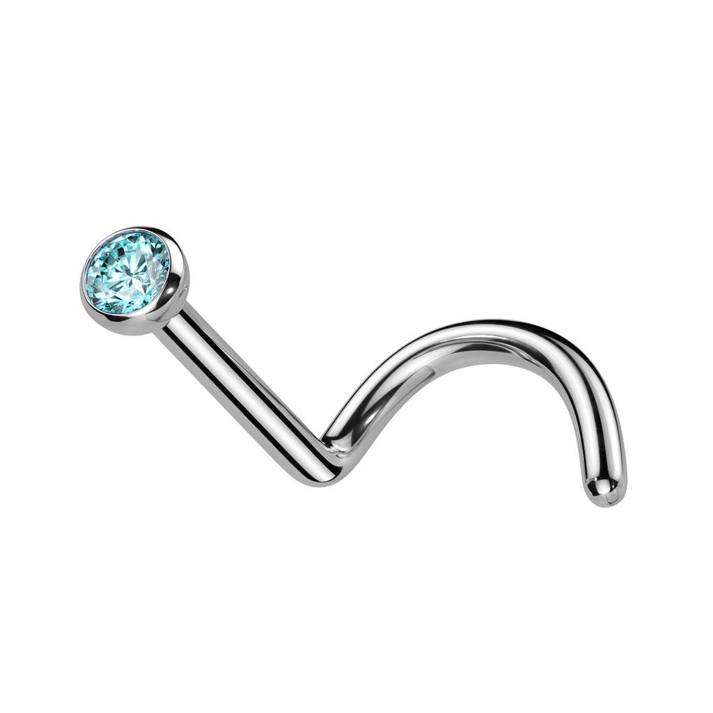 Šperky4U Piercing do nosu - TITAN - TIT1025-Q