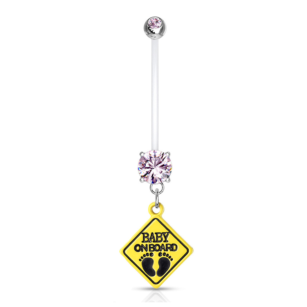 Tehotenský piercing do pupku - baby on board