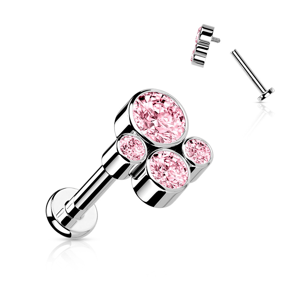 Šperky4U Piercing do brady / ucha TITAN - TIT1188P-1208