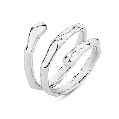 NUBIS® Trojitý stříbrný prsten - velikost universální - NB-5523
