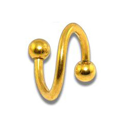 Šperky4U Piercing spirála - SP01029-12084G