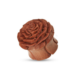 Dřevěný plug do ucha růže, průměr 16 mm