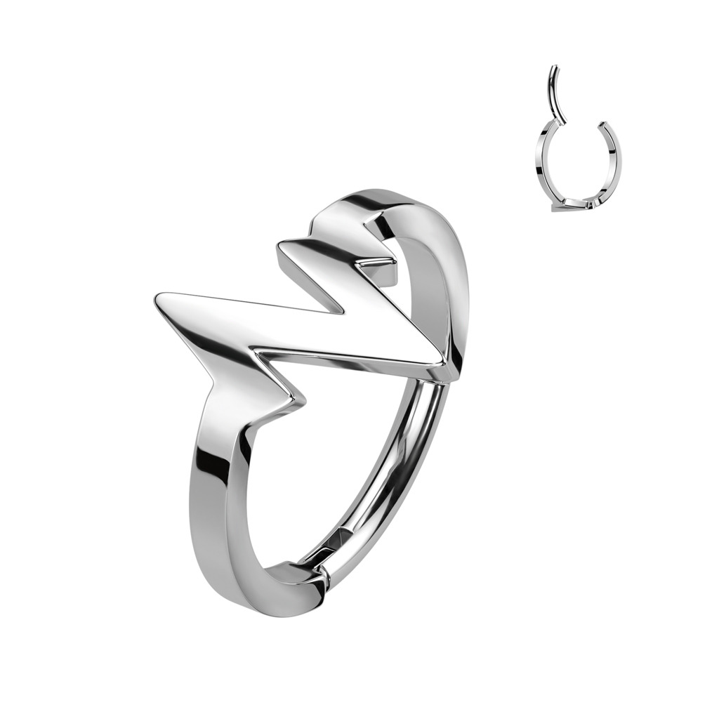 Šperky4U Ocelový kruh - helix / cartilage piercing - SG113ST-1208