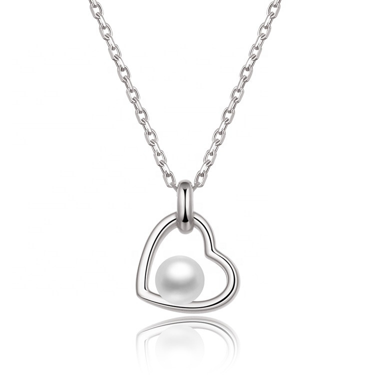 NUBIS® Střibrný náhrdelník s perlou - NB-2037