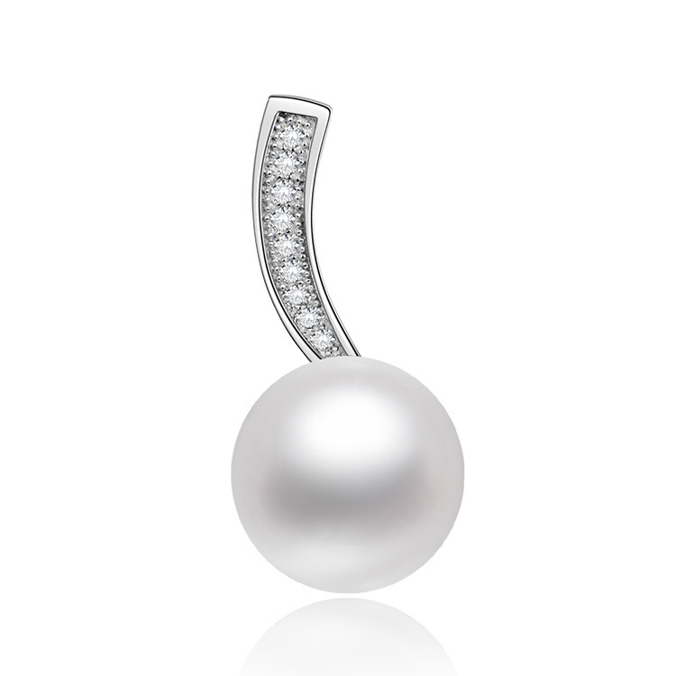 NUBIS® Stříbrný přívěšek s perličkou a zirkony - NB-4358