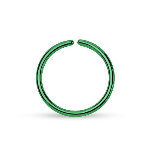 Šperky4U Piercing do nosu - kruh zelený - N0004-0806
