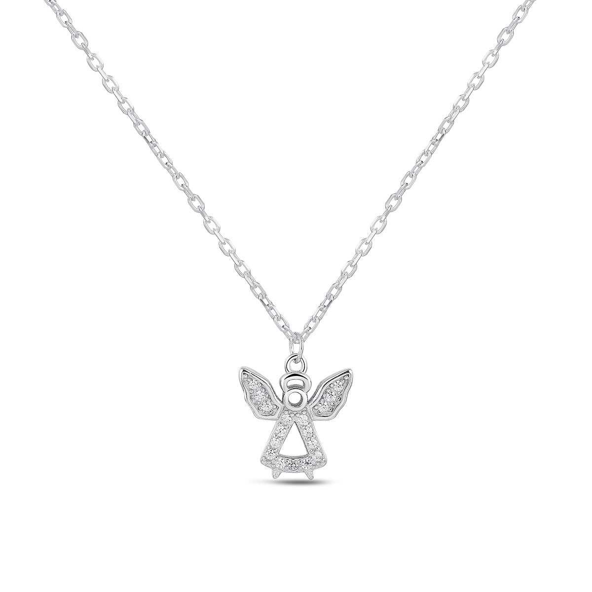 Strieborný náhrdelník anjelik