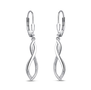 Levně NUBIS® Visací náušnice se zirkony - NB-3812