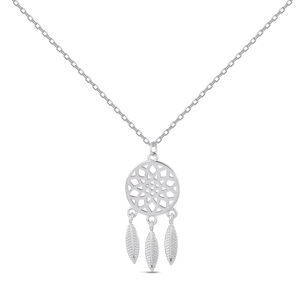 NUBIS® Stříbrný náhrdelník - lapač snů - NB-2343