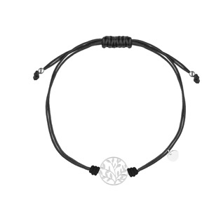 Levně NUBIS® Černý náramek s ozdobným přívěškem - IT0025-K