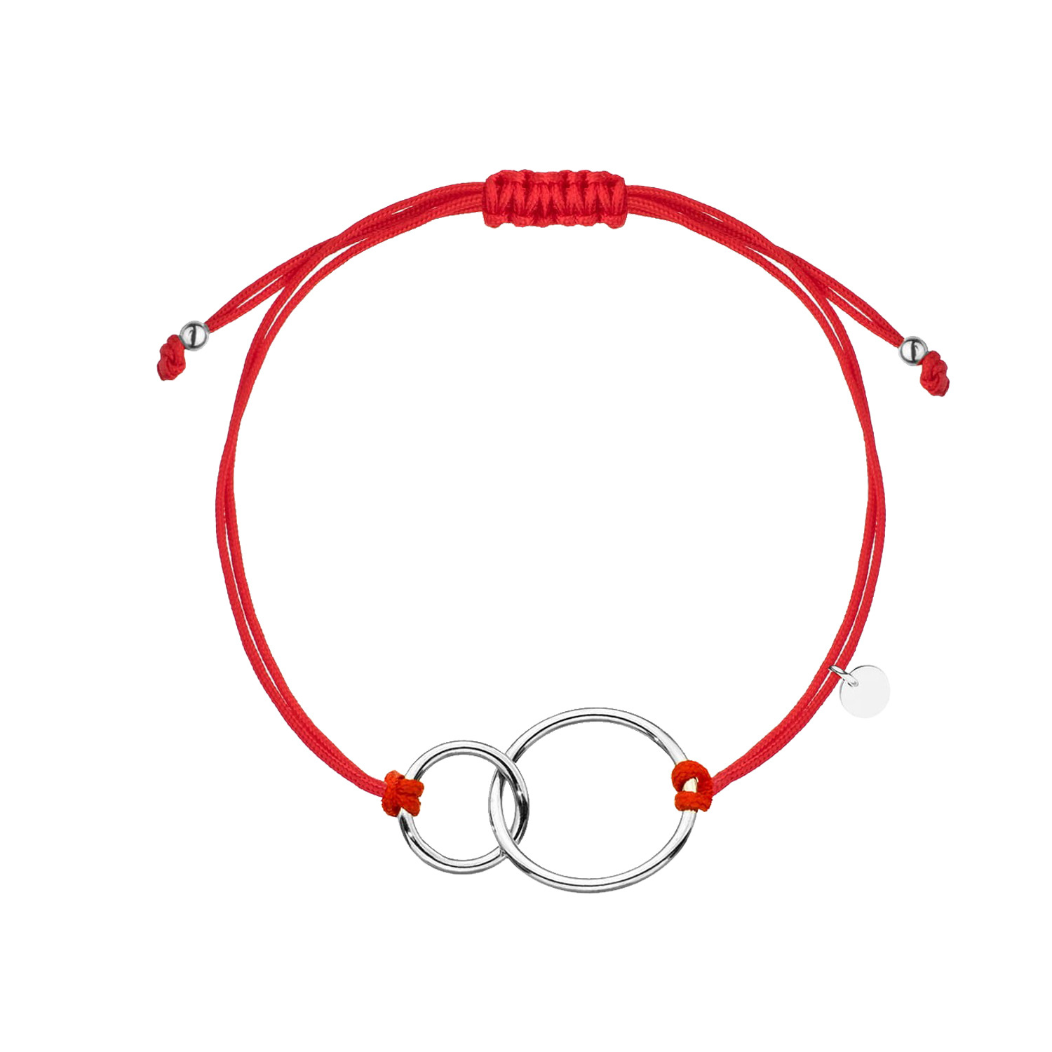 NUBIS® Červený náramek s propojenými kolečky - IT0026-R