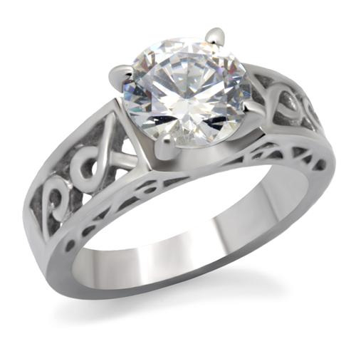 Šperky4U Ocelový prsten se zirkony, vel. 50 - velikost 50 - OPR1557-50