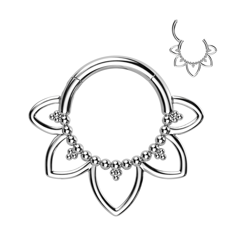 Šperky4U Segment kruh - helix / cartilage / tragus / septum piercing TITAN - TIT1294-1210