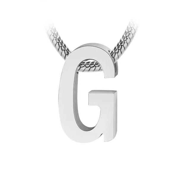 Šperky4U Navlékací ocelový přívěšek iniciála - písmeno - PP-1006-G